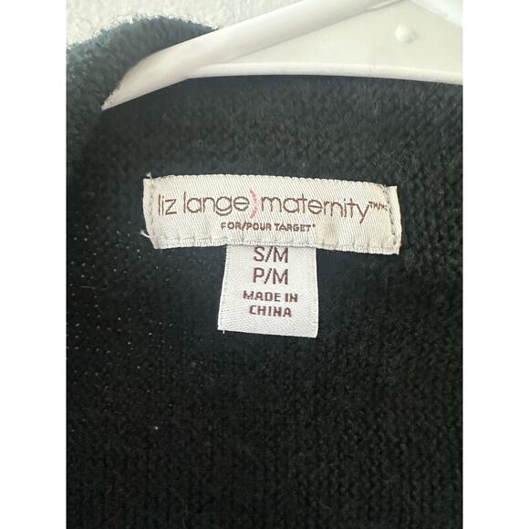 Liz Lange Maternity Sweater Women's Small Medium Cardigan Fringe Waterfall - Picture 5 of 7